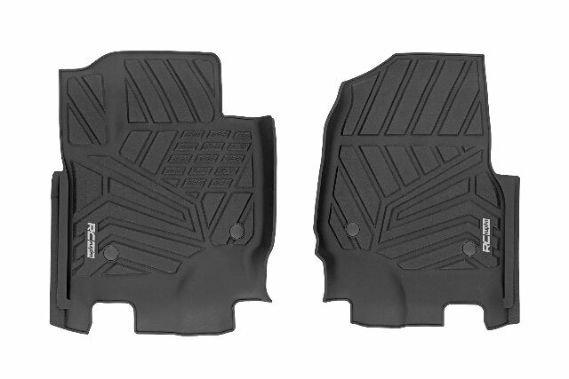 Rough Country Flex-Fit Floor Mats Front for Ford F250/F350 Super Duty 17-25 FF-5171