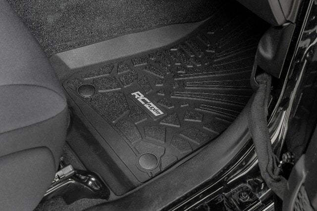 Rough Country Flex-Fit Floor Mats FR & RR 4Dr for Jeep Wrangler Unlimited 18-24 -3
