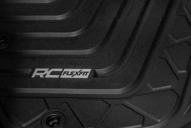 Rough Country Flex-Fit Floor Mats Front for Toyota Tacoma 16-23 FF-7121
