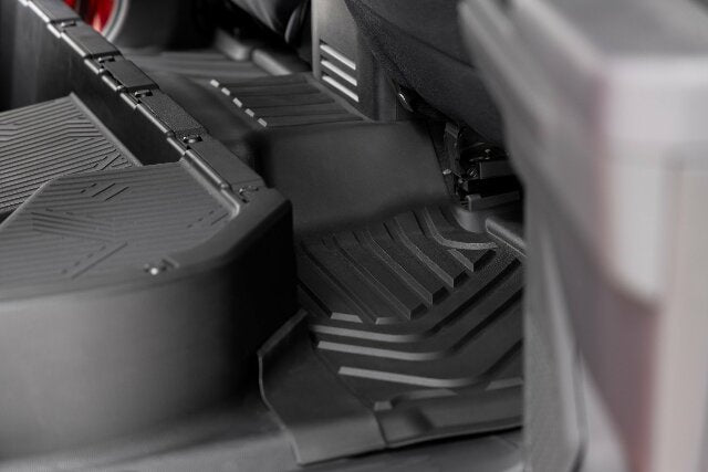 Rough Country Flex-Fit Floor Mats Front & Rear Crew for Toyota Tacoma 24-25 -4