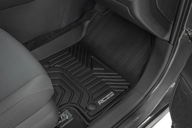 Rough Country Flex-Fit Floor Mats Front & Rear for Toyota RAV4 (2019-2025) FF-71602