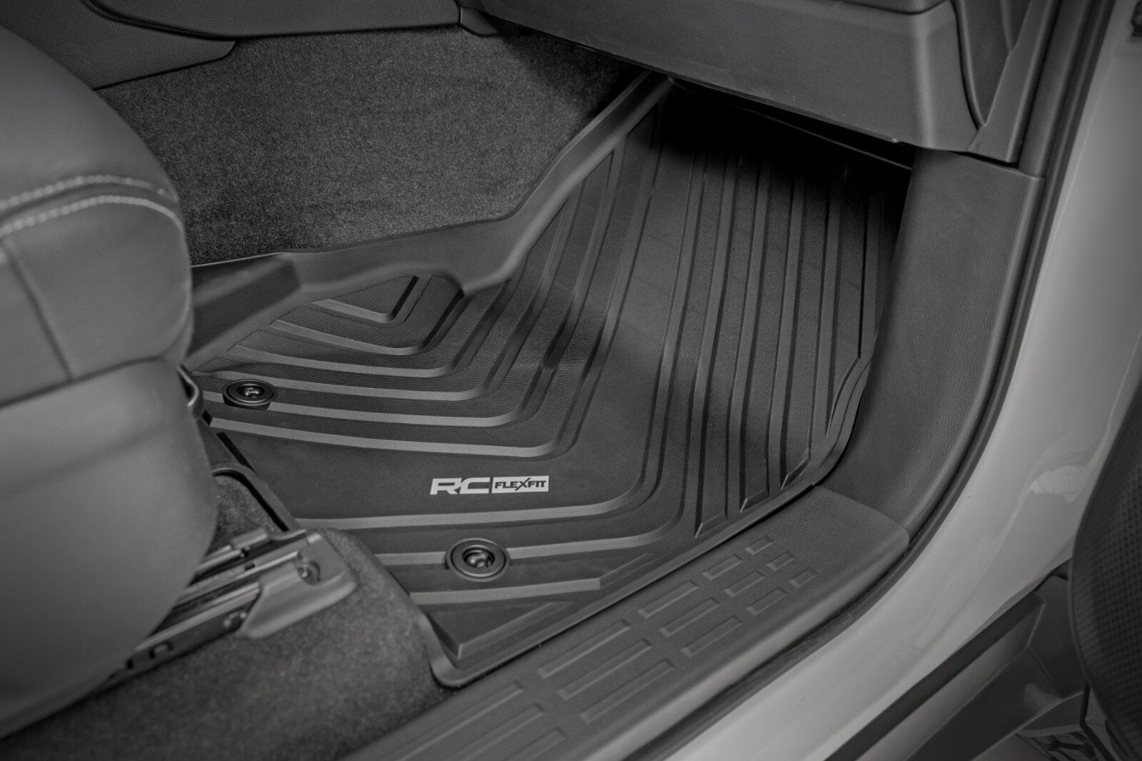 Rough Country Flex-Fit Floor Mats | FR & RR | for Toyota Landcruiser (2024-2025)