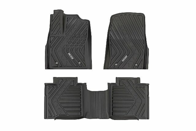 Rough Country Flex-Fit Floor Mats FR & RR CrewMax for Toyota Tundra 22-25 FF-71780