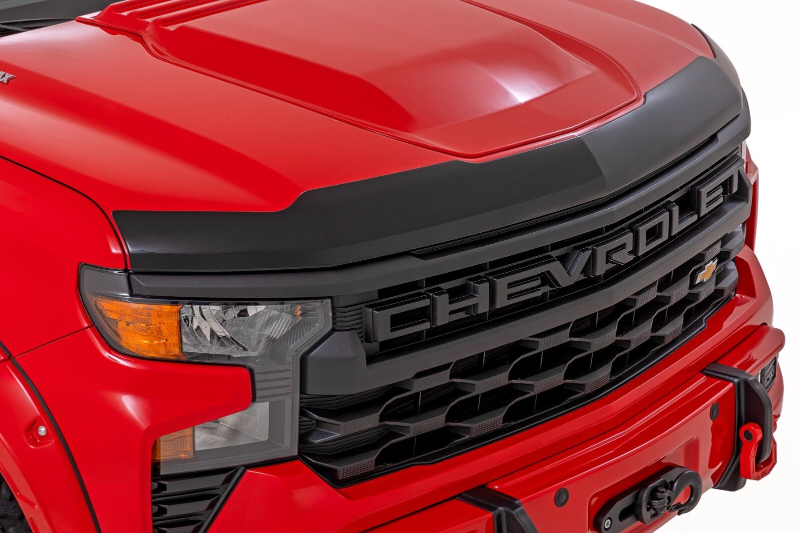 Rough Country Hood Protector Gloss Black Chevy Silverado 1500 19-26 & Classic HP10010-RCGB