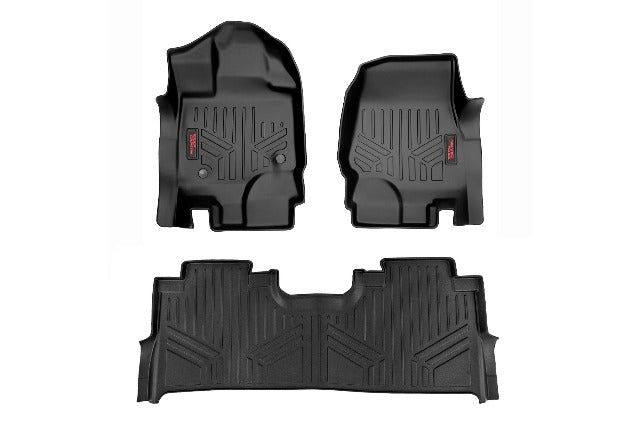 Rough Country Floor Liners F&R Buckets w/Under Seat Storage for Ford F-150 15-23 M-51515