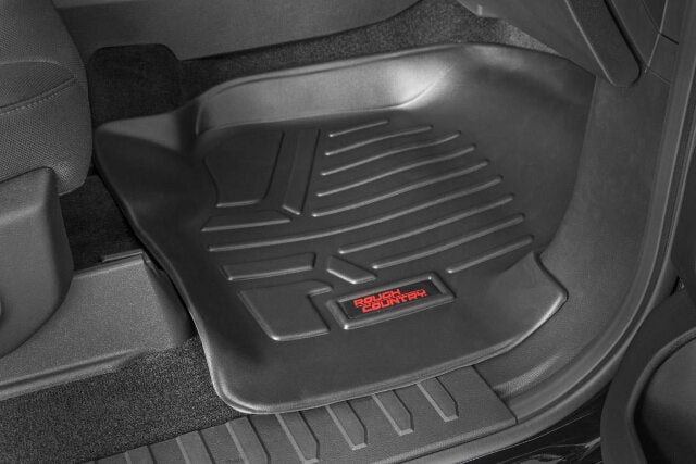 Rough Country Floor Liners F&R Buckets w/Under Seat Storage for Ford F-150 15-23 M-51515