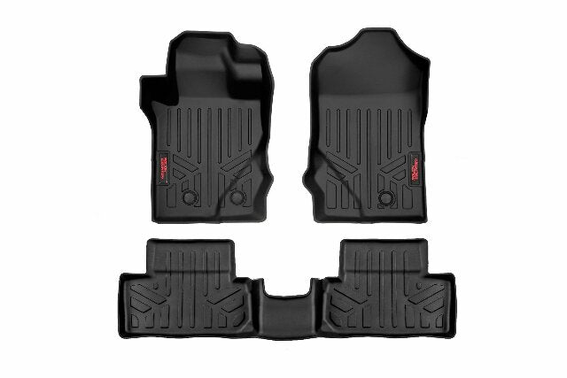 Rough Country Floor Mats Front & Rear for Ford Bronco 2 Door 4wd 21-25 M-51632