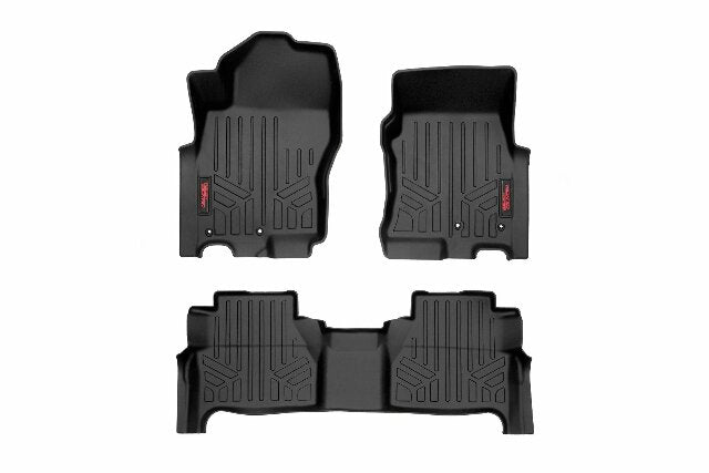 Rough Country Floor Mats FR & RR Crew Cab for Nissan Frontier 2WD/4wd 2022 M-80515
