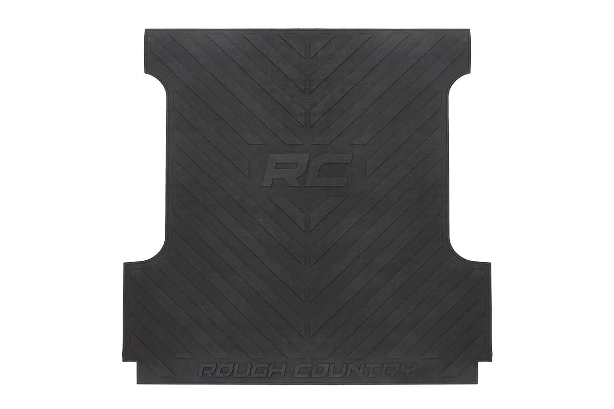 Rough Country GM Bed Mat w/RC Logos 19-21 Silverado/Sierra 1500 8ft Bed M677 RCM677