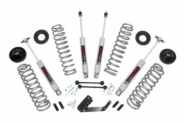 3.25" Lift Kit w/Shocks Jeep Wrangler JKU 07-18 4-Door PERF694