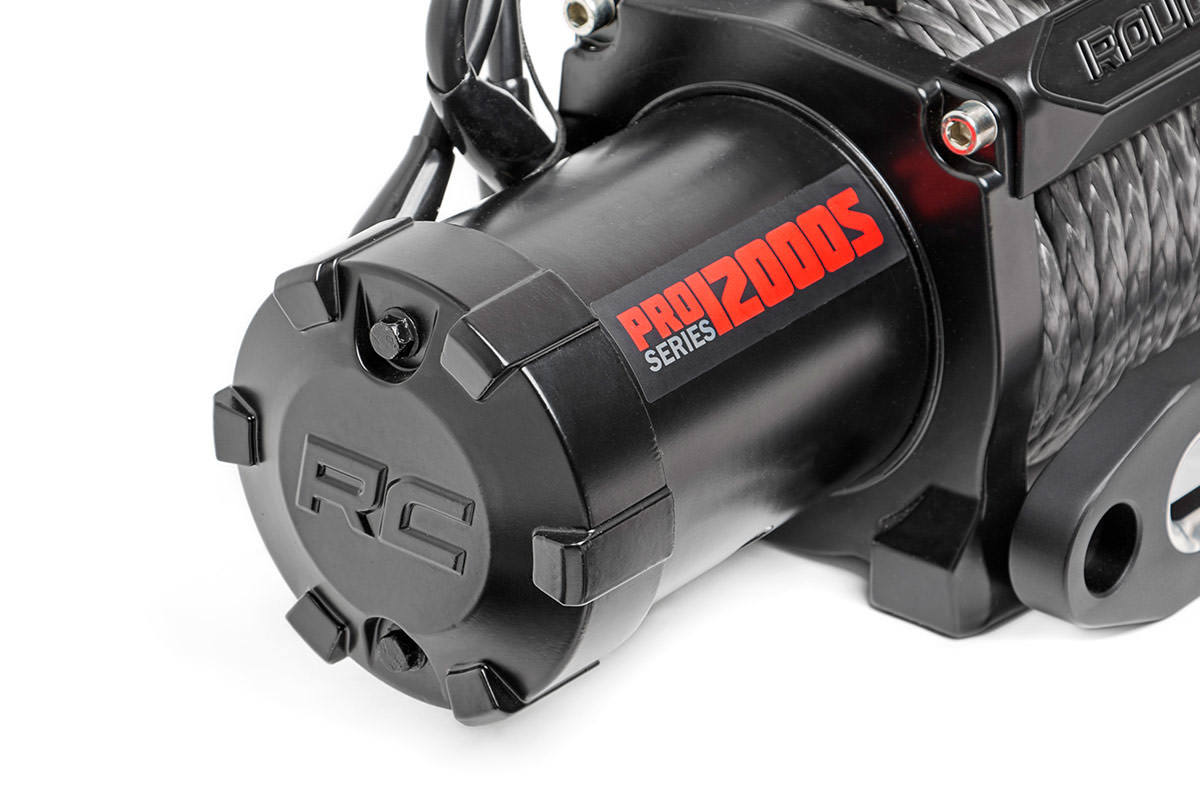 Rough Country 12000lb Pro Series Electric Winch Steel Cable PRO12000