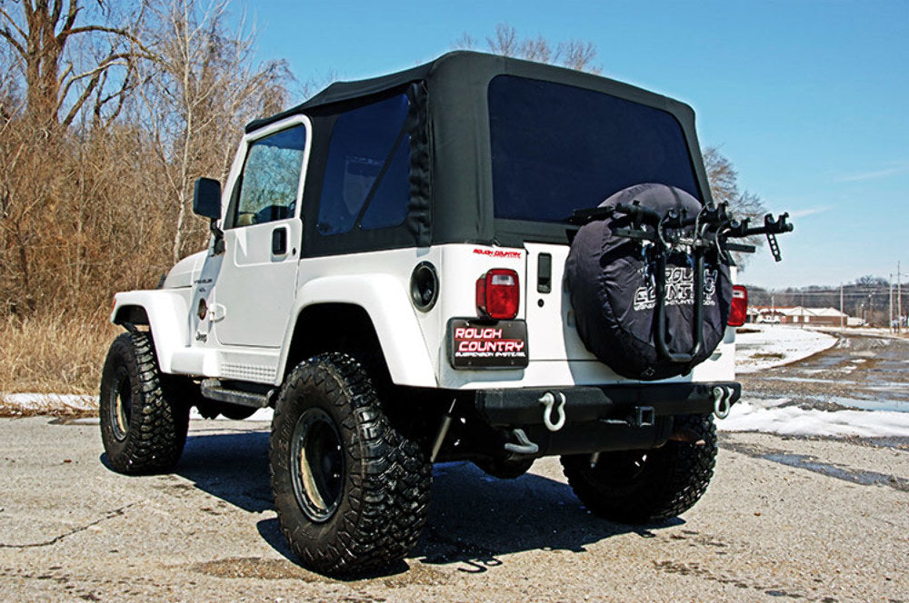 Rough Country Replacement Soft Top Black 97-06 TJ Wrangler Full Steel Doors RC85020.35