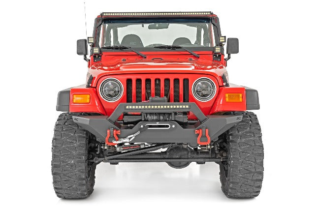 Jeep Wrangler JK 07-18/ TJ 97-06 7" DRL Halo LED Headlights -3