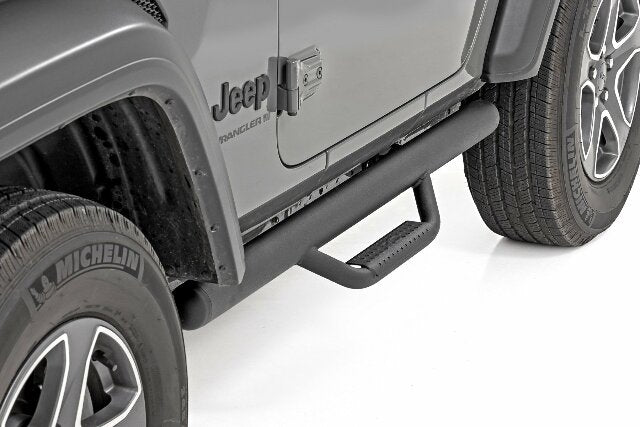 Rough Country Nerf Steps Full Length 2 Door for Jeep Wrangler JL 4wd 18-25 RCJ1846B