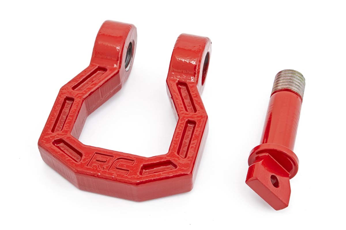 Rough Country D-Ring Forged Pair Red - RS119