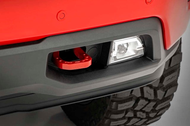 Tow Hooks Forged Red Chevy Silverado 1500 2WD/4WD 2019-2023 - RS132