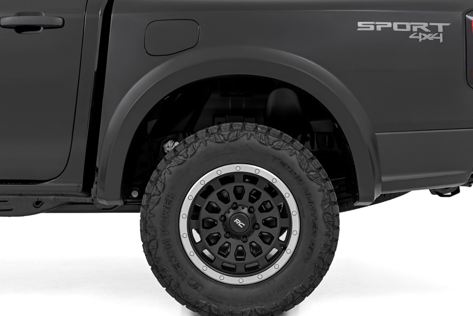 Rough Country Fender Flares Sport G1 Absolute Black for Ford Ranger 2024 -5