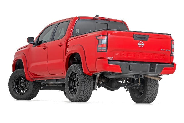Rough Country Fender Flares Sport KH3 Super Black for Nissan Frontier 22-26 S-N12200-KH3
