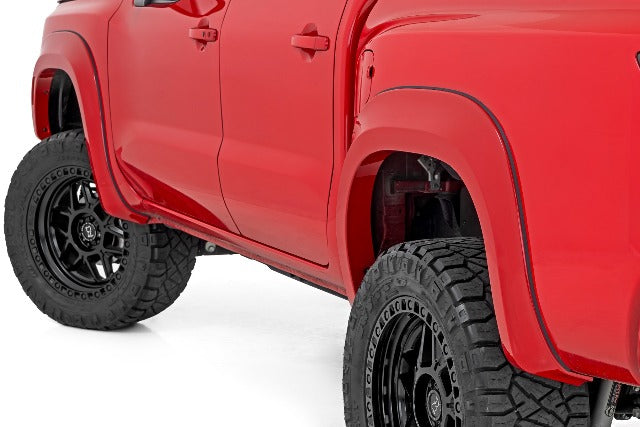 Rough Country Fender Flares Sport KH3 Super Black for Nissan Frontier 22-26 S-N12200-KH3