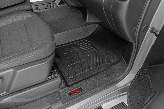 Rough Country SureFit Floor Mats Front Chevy/GMC 1500/2500HD/3500HD 19-25 SM2161