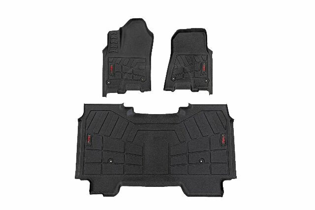 Rough Country Sure-Fit Floor Mats Front & Rear Crew for Ram 1500 2025-2026 SM31630
