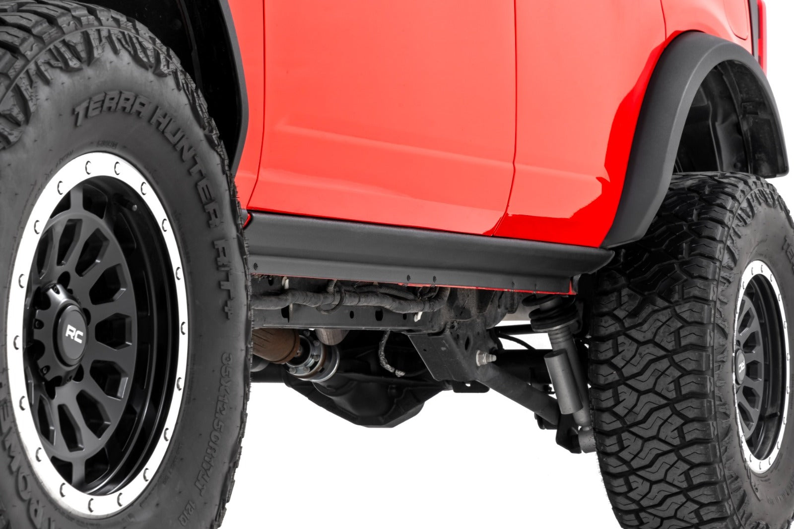 Rough Country Trail Cladding | Rocker Sill Plates | for Ford Bronco (2021-2025) -2