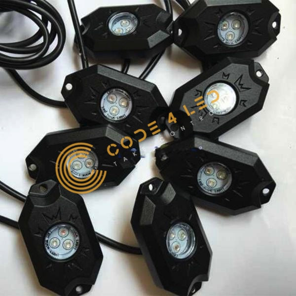 Code 4 LED RGBW Rock Lights (C4-RKL8-RGBW) - 8 -1
