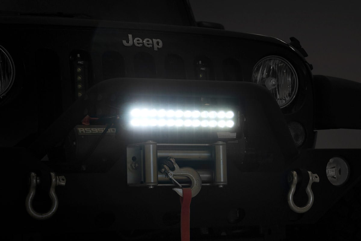Rough Country 12-inch Cree LED Light Bar-Dual Row Black Series 70912BL