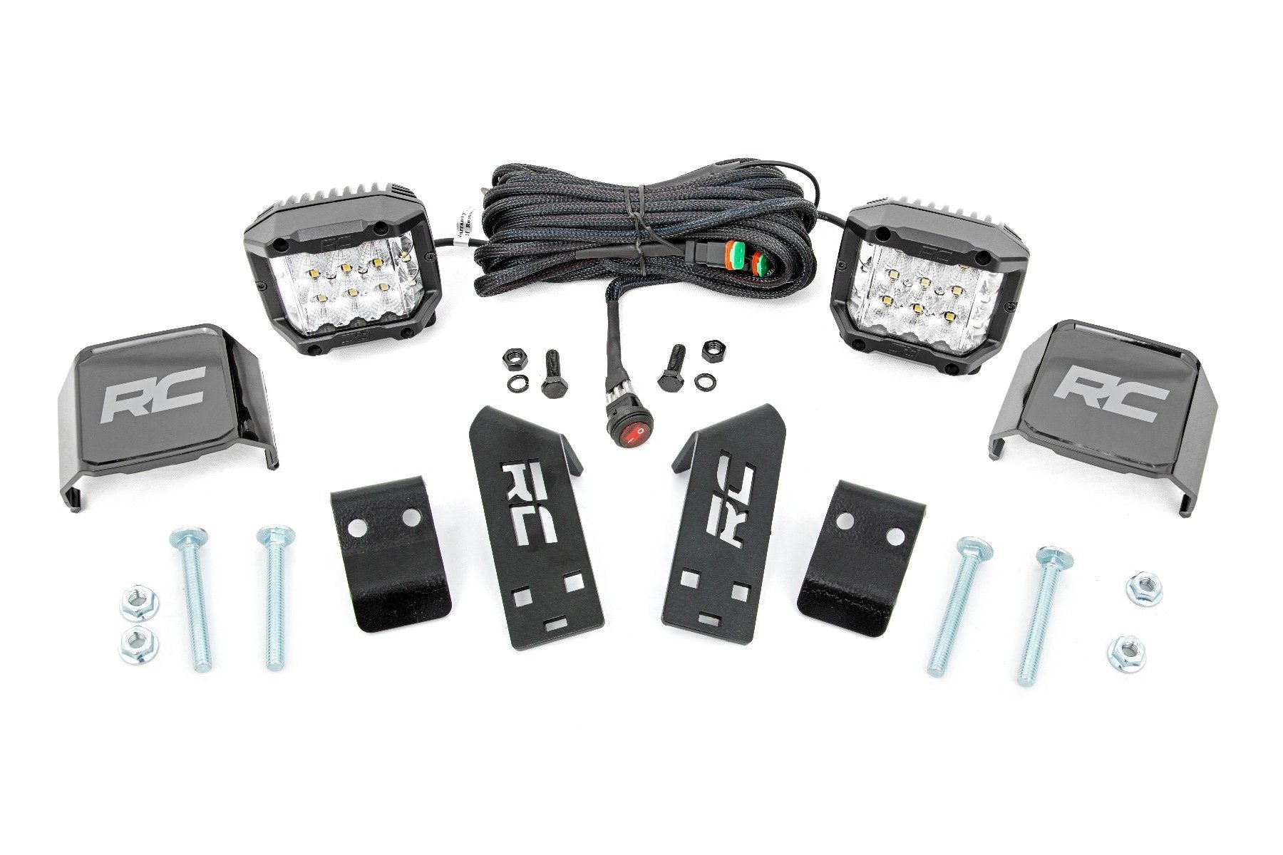 Rough Country Polaris RZR PRO XP LED Cube Kit w/3" Wide Angle LEDs 2020-2021 93078