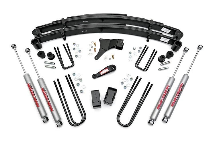 Rough Country 4" Suspension Lift Kit w/ Shocks for 1986-1998 Ford F350 4wd 491-86-98.20