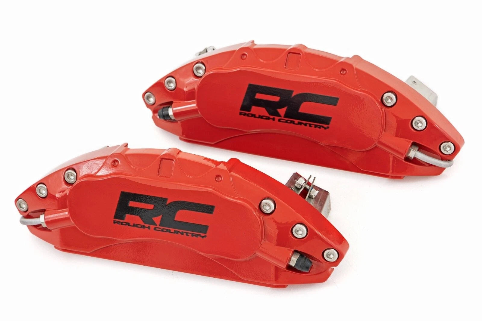 Rough Country Caliper Covers | Rear | Red | Chevy/GMC 1500 19-25 711062