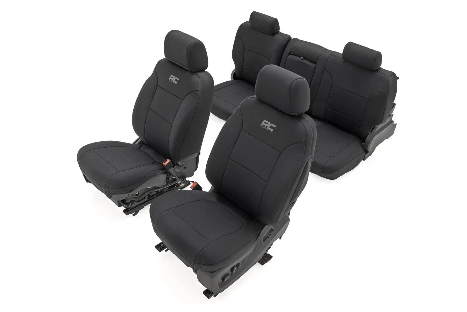 Rough Country Seat Covers FR Bucket & RR 60/40 Bench Chevy/GMC 2500/3500HD 14-25 91070