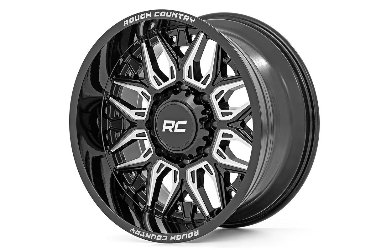 Rough Country 86 Series Wheel | One-Piece | Gloss Black | 20x10 | 6x135 | -19mm 86201017A