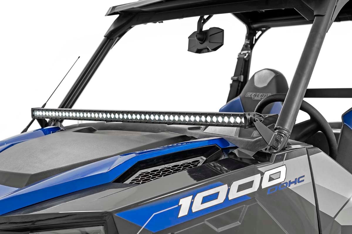 Rough Country Polaris General 50" Single-Row Windshield LED Kit BLK 19-20 93035