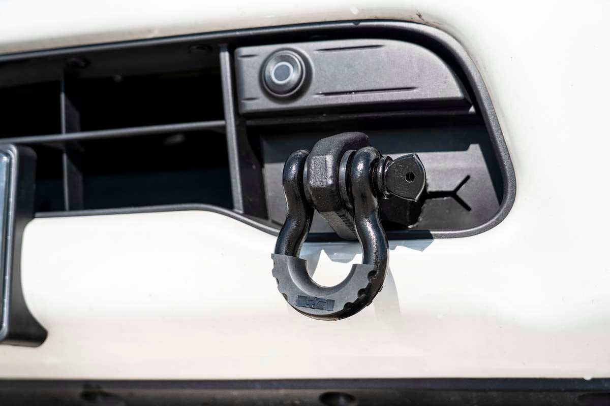 Tow Hook Shackle Convr w/D-Rings & Isolators fits 17-20 Titan RS160