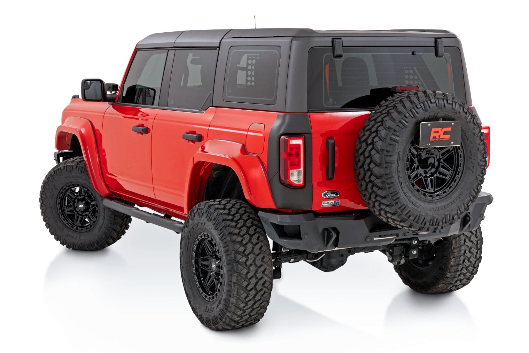 Rough Country Nerf Steps | 3" Tube | 4-Door | for Ford Bronco 4WD 2021-2026 43007