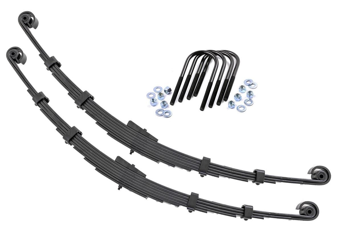 Rough Country Rear Leaf Springs For Jeep CJ 4wd 1959-1968 2.5" Lift Pair 8006Kit