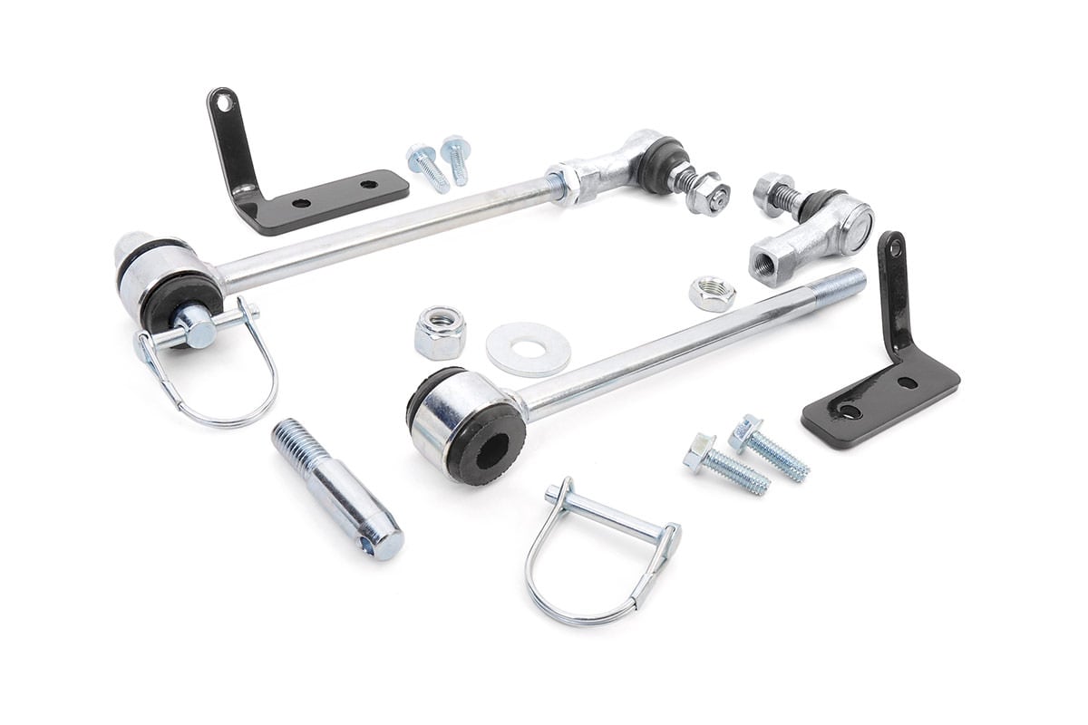Rough Country Front Sway Bar Quick Disconnects 2.5" for Wrangler JK 07-18 1029