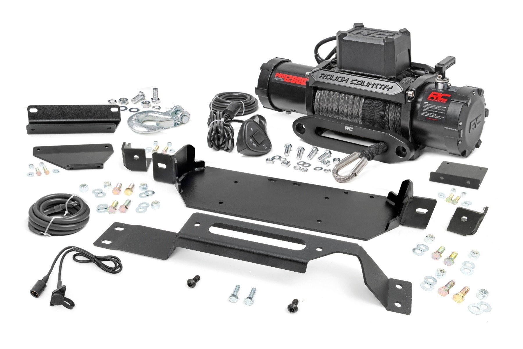 Rough Country Hidden Winch Mount PRO12000S Ford Super Duty 2020-2022 51127