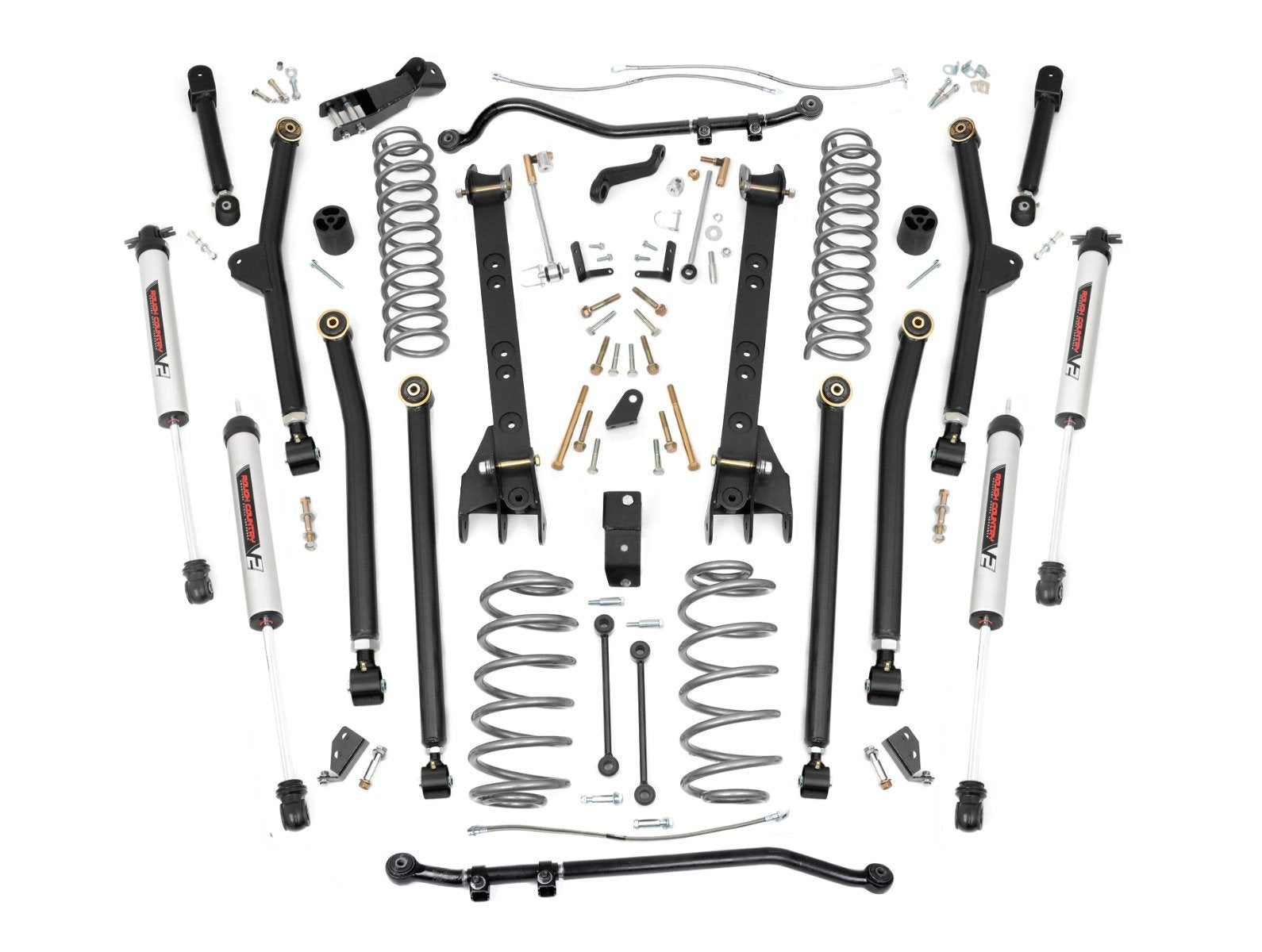 Rough Country 6" Lift Kit Long Arm V2 for Jeep Wrangler TJ 4WD 1997-2006 -1