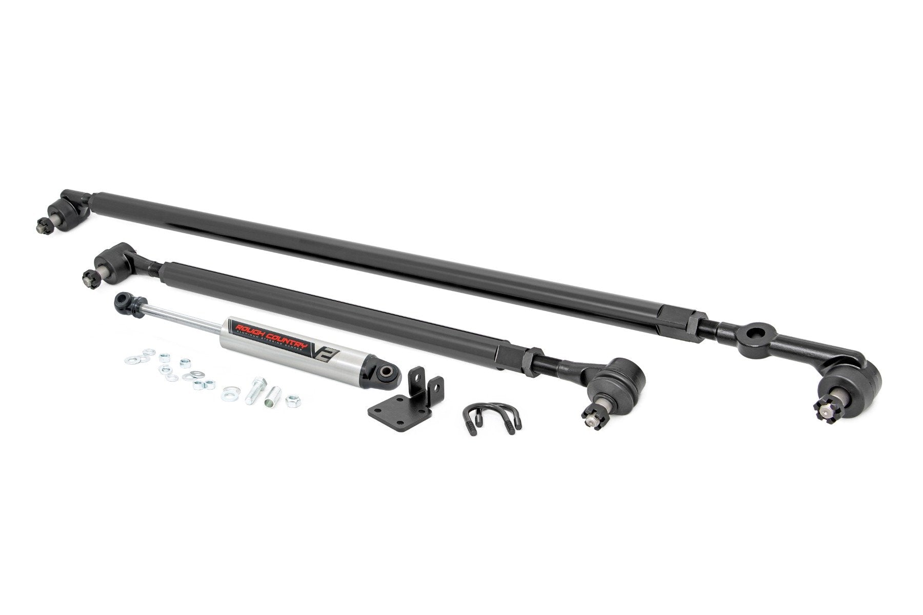 Rough Country HD Steering Kit | V2 Stabilizer Combo | for Jeep Cherokee XJ/Comanche MJ/Wrangler TJ 10613V2