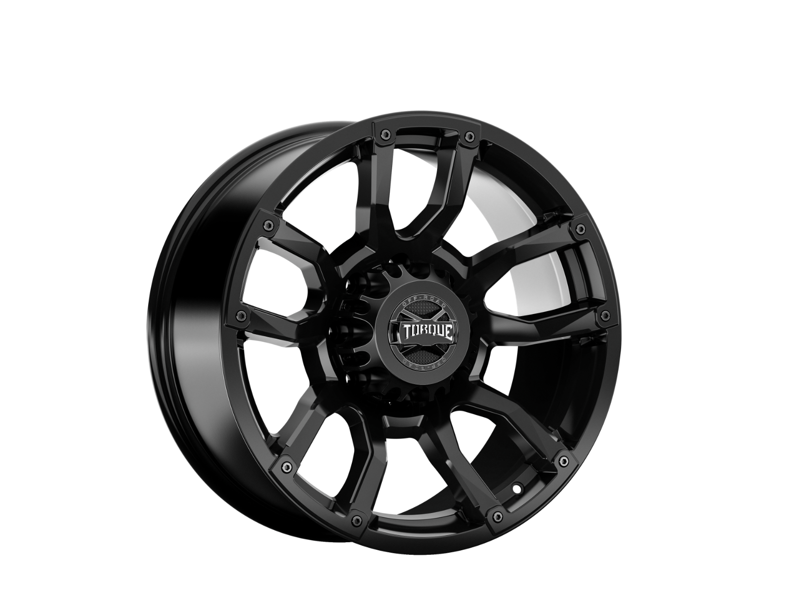 Rough Country Torque Impact Satin Black 20x9 8x180 0mm TW403C-2090980400 -1
