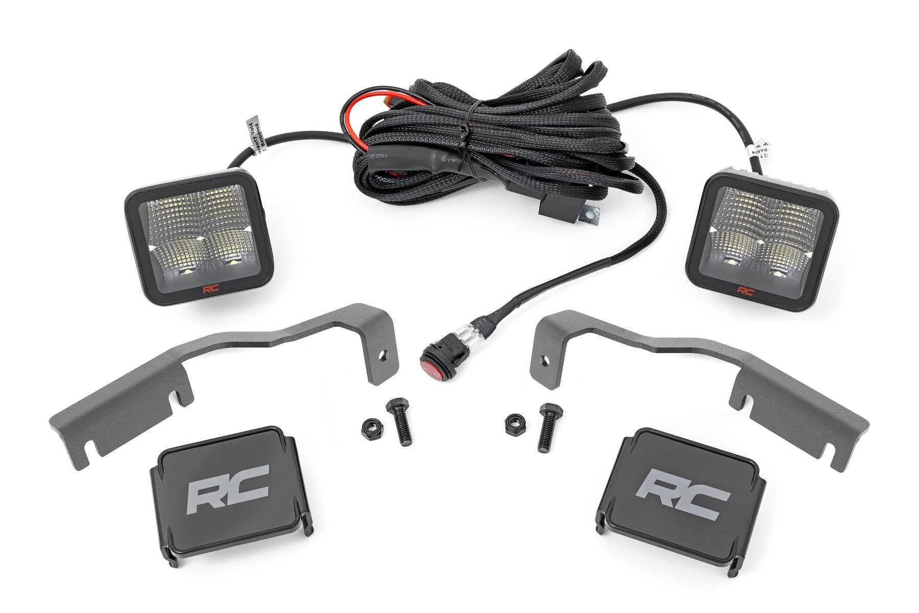 Rough Country LED Ditch Mount 2" Spectrum Pair Spot Nissan Frontier 22-23 81064