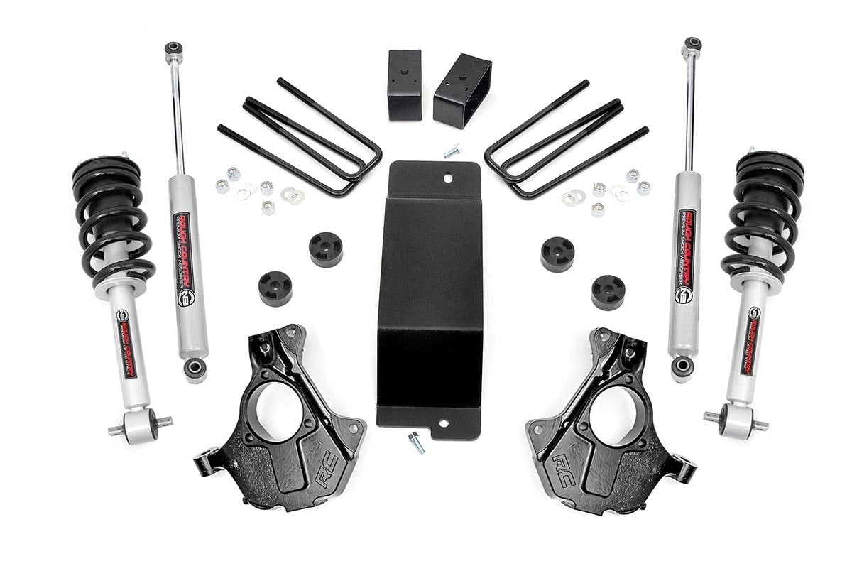 Rough Country 3.5in GM Lift Knuckle Kit w/Struts 07-13 1500 PU 4wd Cast Steel 11932