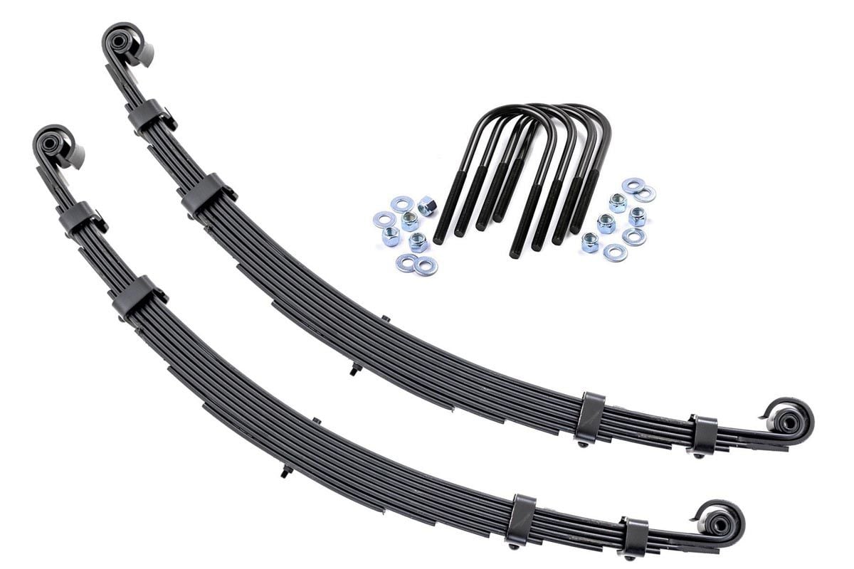Rough Country Front Leaf Springs 2.5" Lift Pair For Jeep CJ 4wd 1959-1968 8005Kit