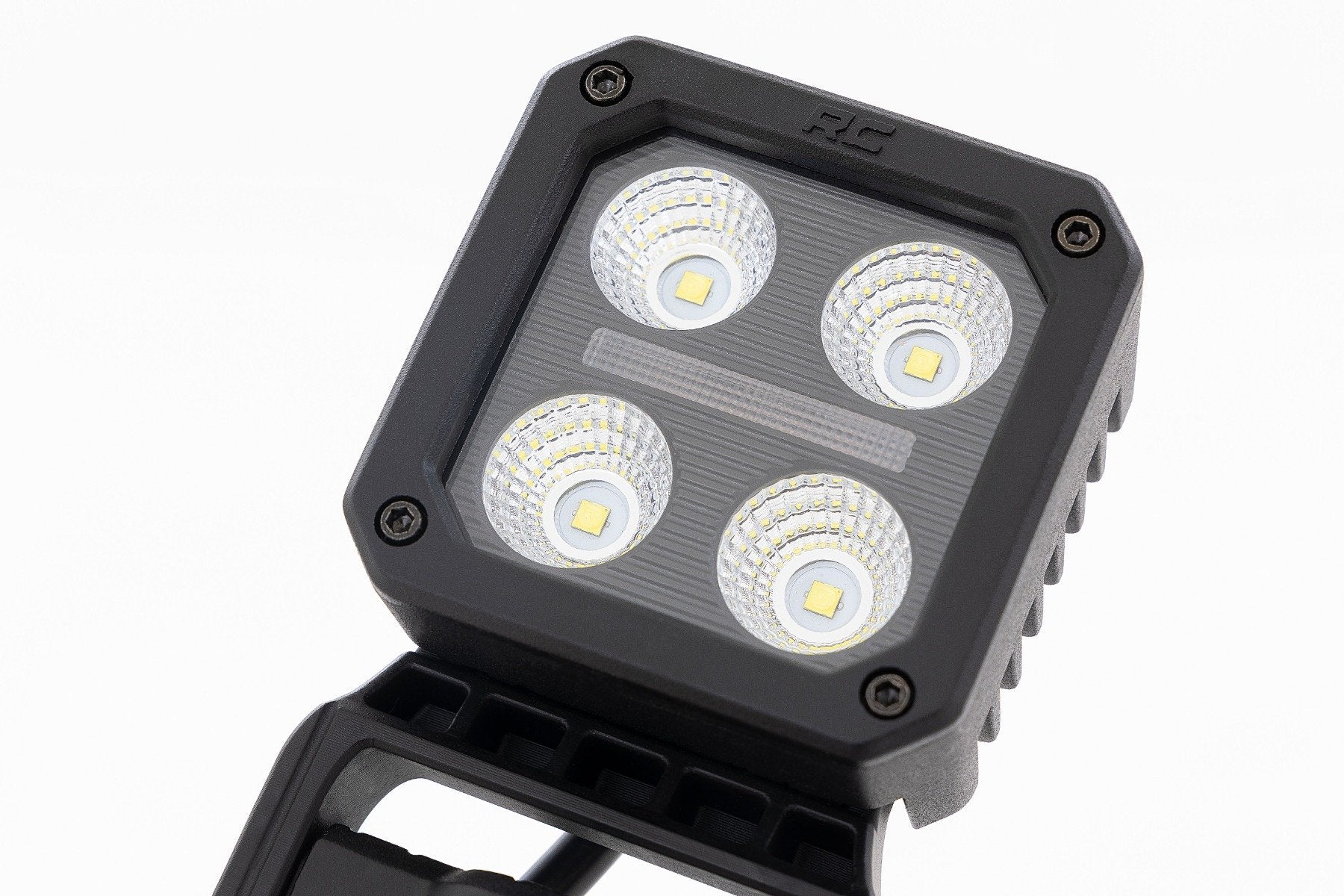 Rough Country LED Light Pair 2 Inch Square Flood Swivel Mount 70802