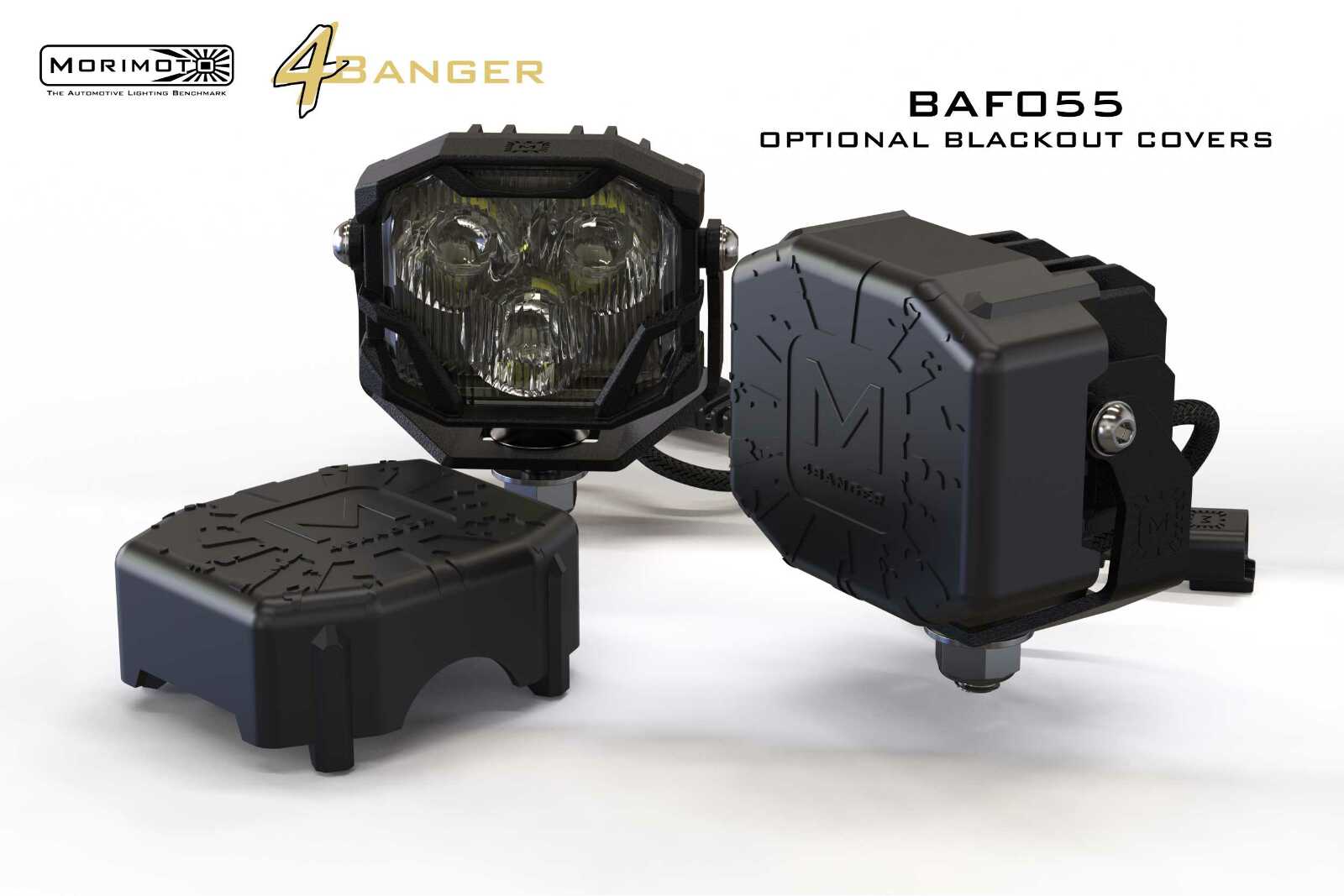 Morimoto 4Banger Drift Light Kit: 08-23 Dodge Challenger (HXB Yellow Flood Beam) -5