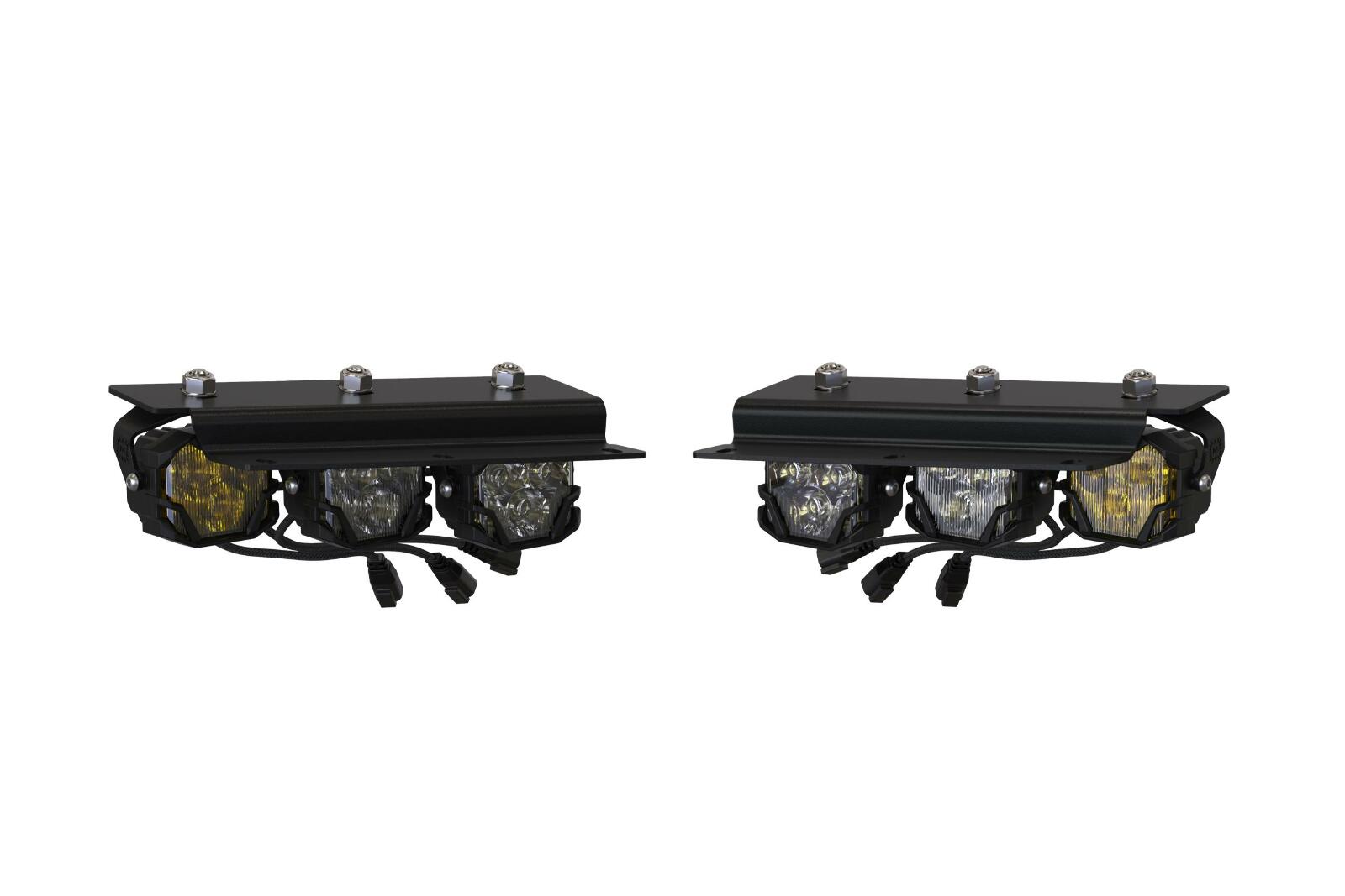 Morimoto Profile Morimoto 4Banger Triple Fog Kit Bronco (21+, Brackets only, Set -2