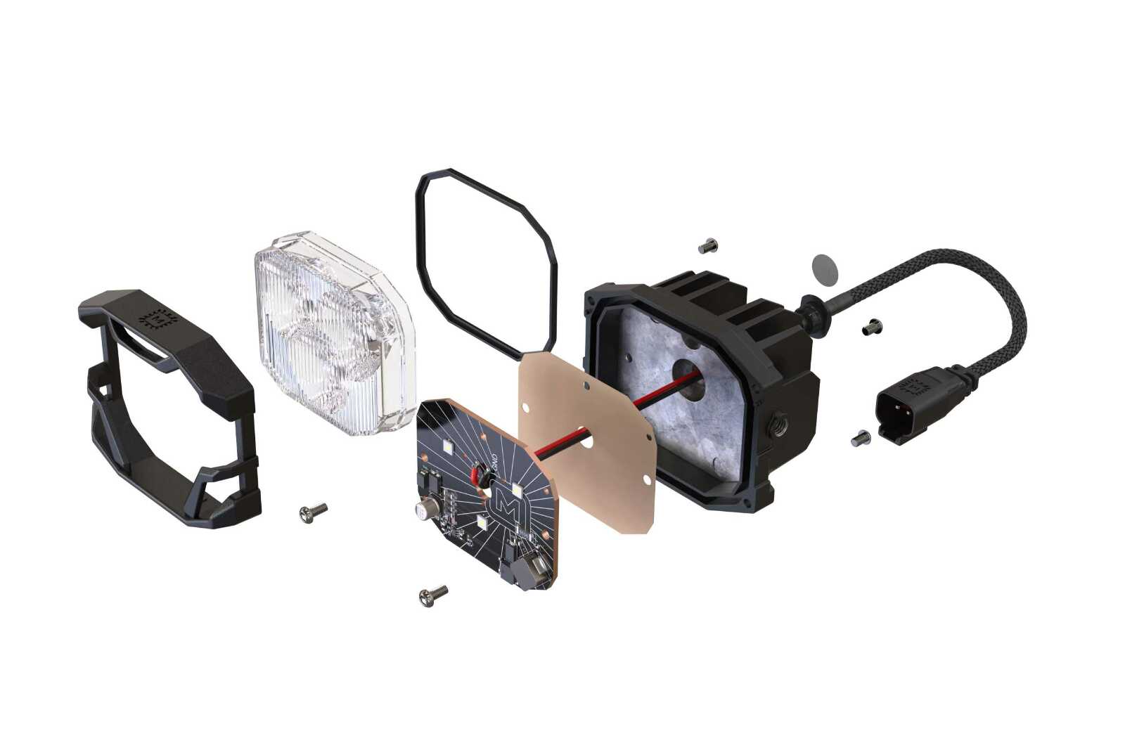 Morimoto Profile Morimoto 4Banger Triple Fog Kit Bronco (21+, Brackets only, Set -6