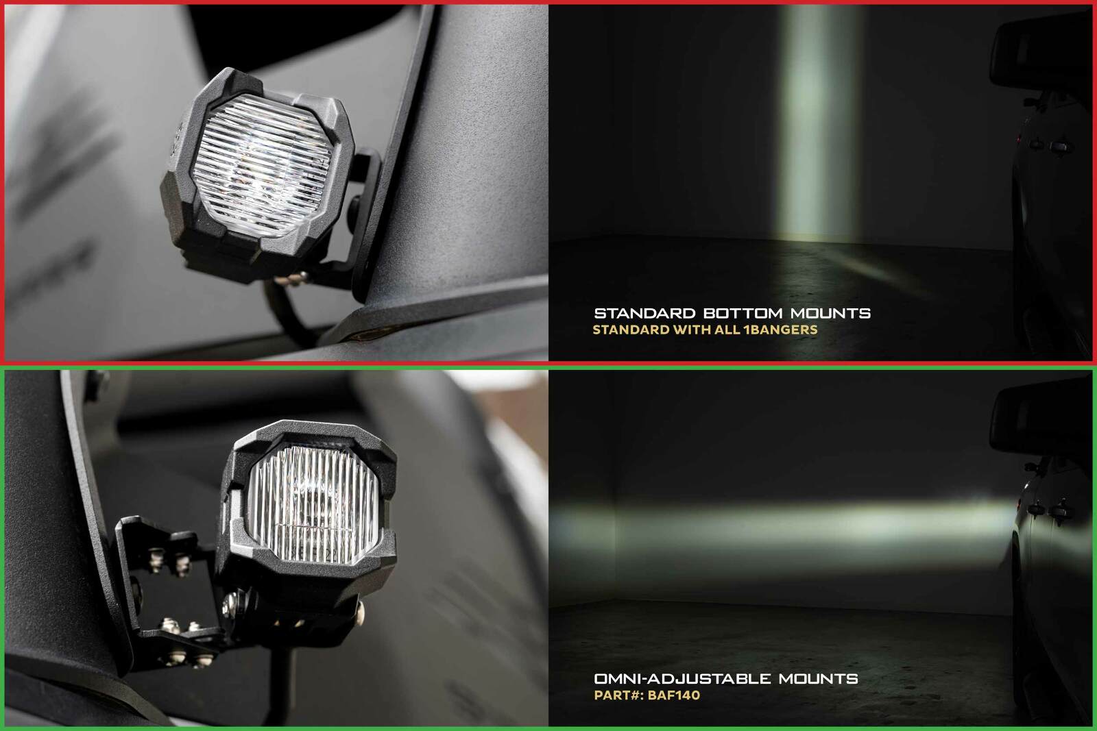 Morimoto 1Banger Mounts: Omni-Adjustable (Set) -5